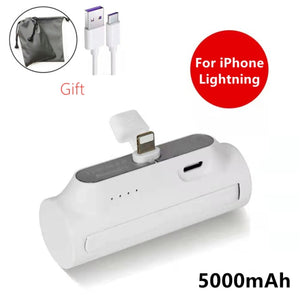 5000mAh Mini Power Bank External Battery Charging Portable Powerbank For iPhone Xiaomi Samsung 3300mAh Backup Battery Charger